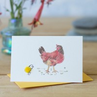 Mini Chicken and chick card