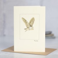 Owl Barn in flight card