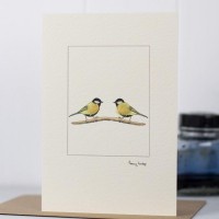 Great Tits card
