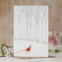 Pheasant woodland  card