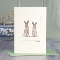 Rabbits Brown 2 card