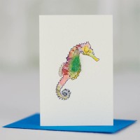 Mini Seahorse card