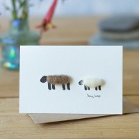 Mini9 - Brown And White Sheep