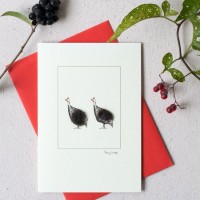 Guinea fowls 2 card