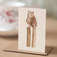 Mini Owl Eagle card