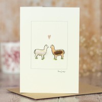Alpacas in Love Card - 2 Alpacas in love