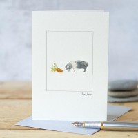 Pig British Saddleback card