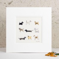 9 Dogs assorted print