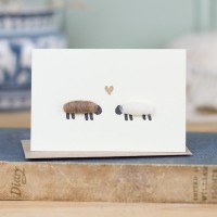 Mini Sheep in love card