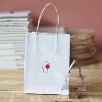 Gift Bag - Christmas Robin - small