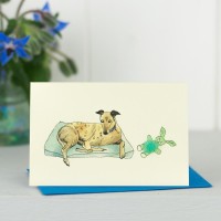 Mini Greyhound resting card