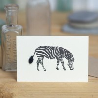 Mini Zebra card