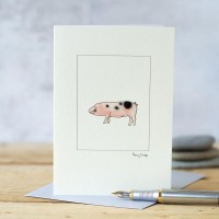 Pigs Gloucester Old Spot card