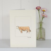 Cow Hereford card