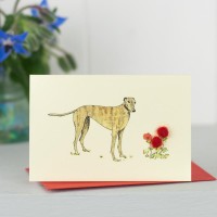 Mini Greyhound Brindl card