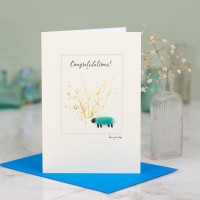 Sheep Congratulations card