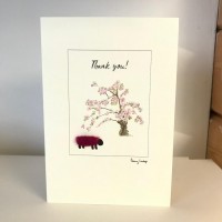 Sheep Thank You card